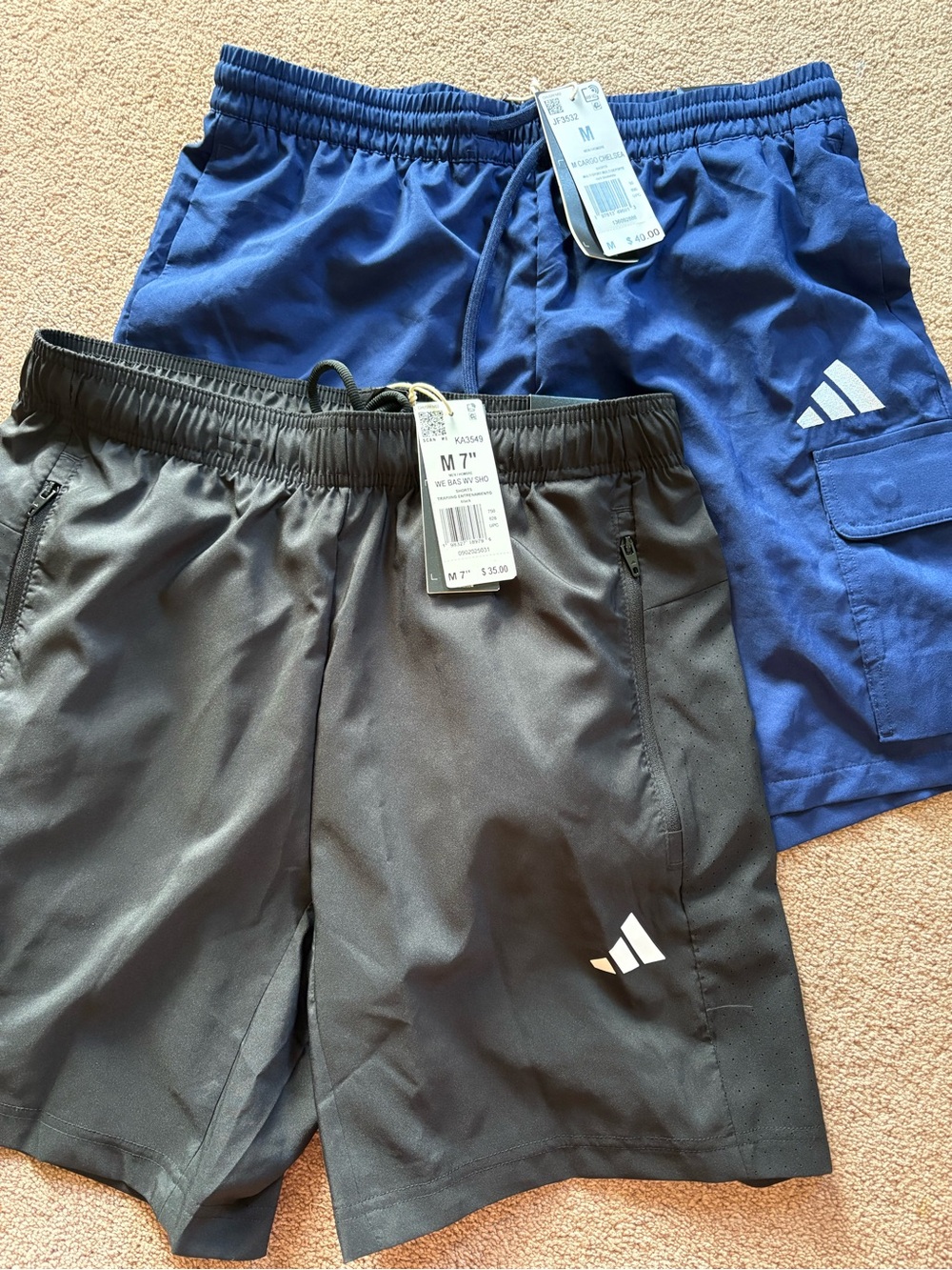 Adidas Men’s set of 2 athletic shorts Chelsea cargo medium new